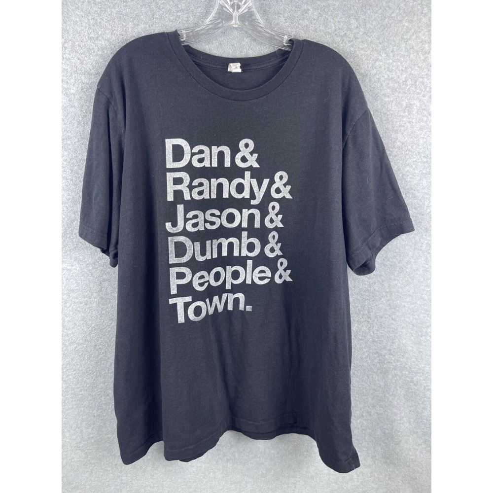 Dumb People Town Podcast Shirt Men's 3XL Gray‎ Short Sleeve Tee